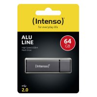 USB-Stick 64GB Intenso 2.0 ALU Line anthrazit